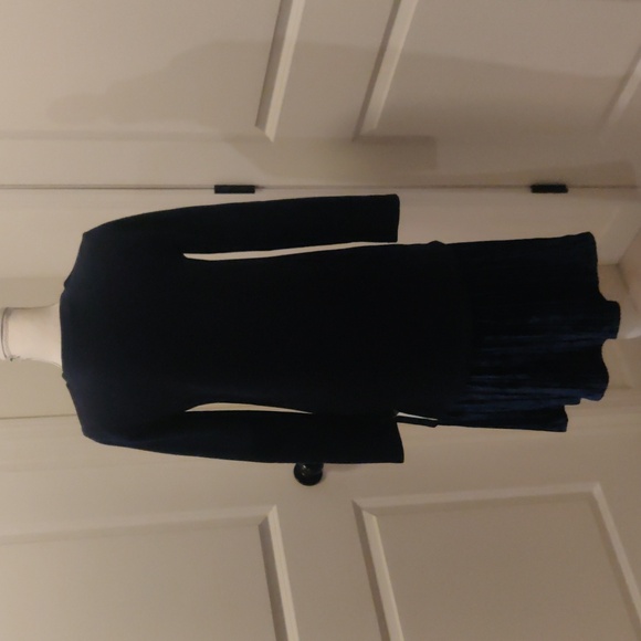 New! Vintage Retro Inspired The lines in between shirt/dress sz XS navy Cyber - Picture 6 of 9